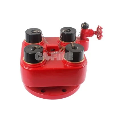 Manifold Hydrant Tân Copr DN100 × 65 Ar gyfer System Amddiffyn Rhag Tân